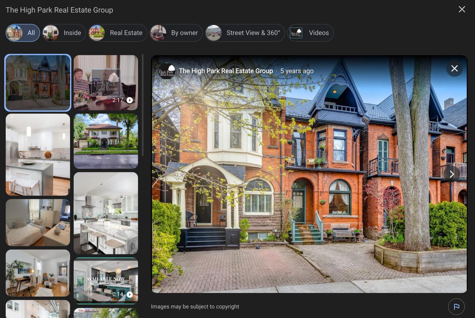 Example of high quality images and video content