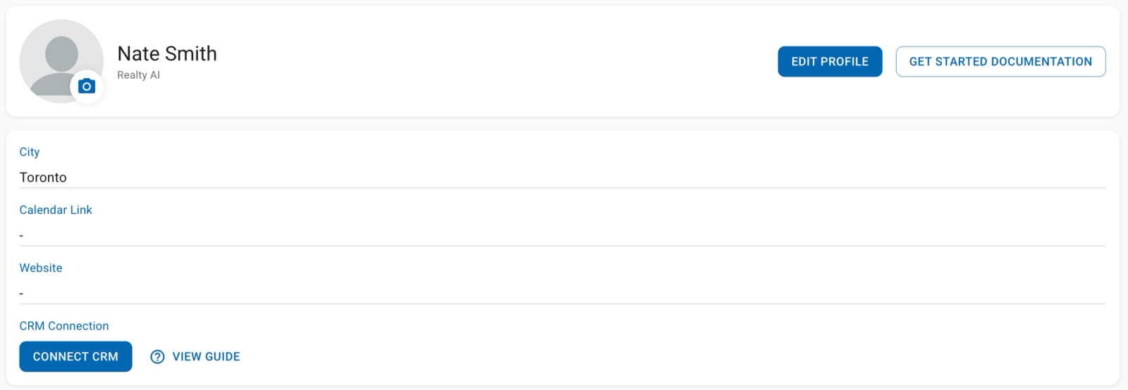 Calendar link and CRM connection
