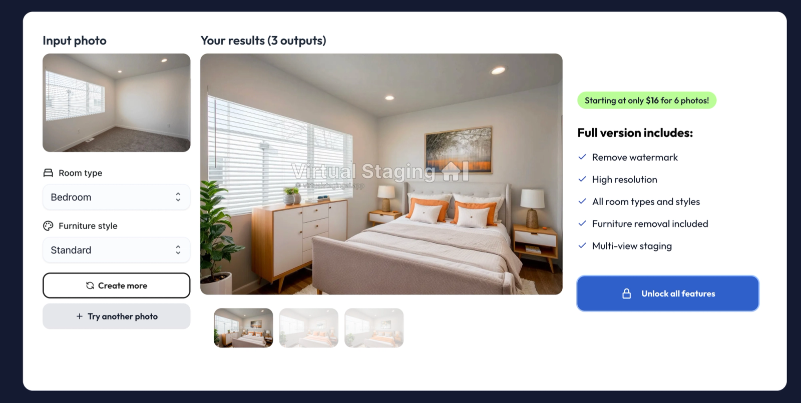 Bedroom after AI overlay