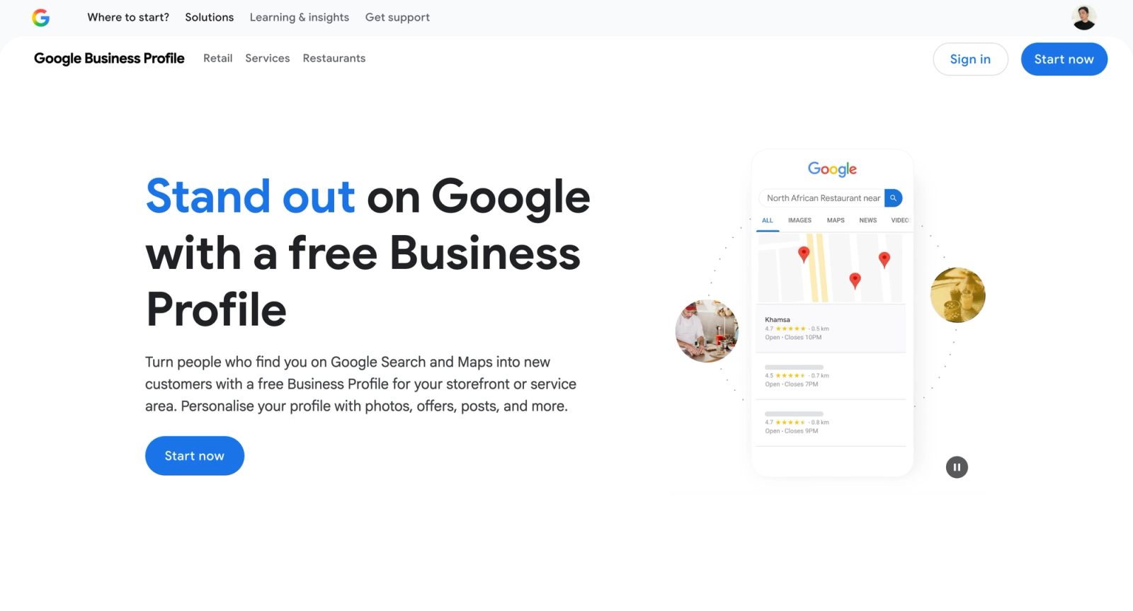 Google My Business Website