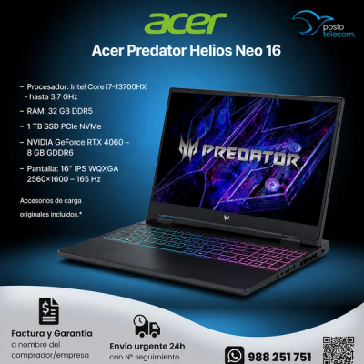 Acer Predator Helios Neo 16
