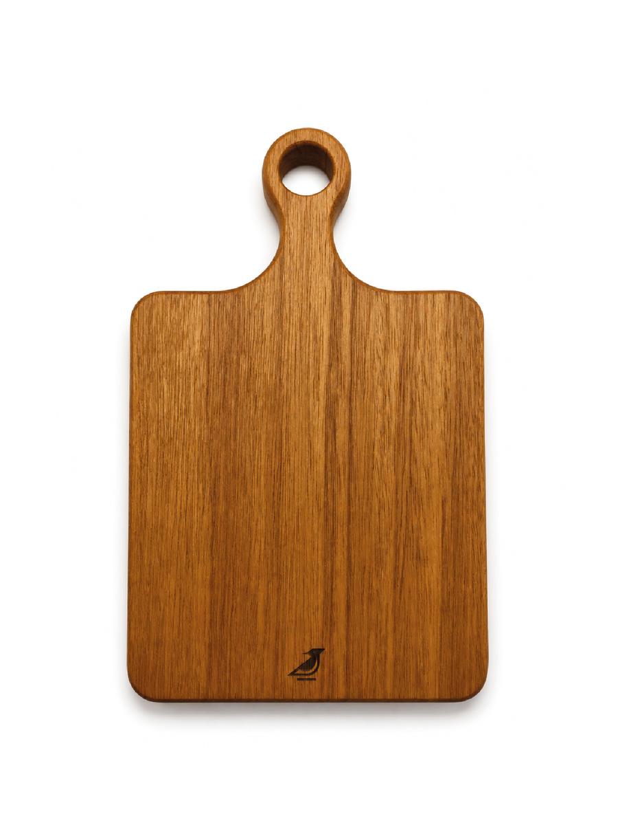 Minitabla para quesos Thaya, diseño de líneas rectas en madera de cachimbo con grabado personalizado