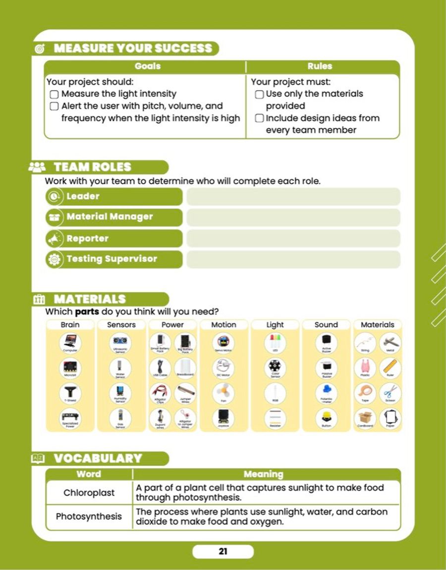«Sunlight Finder»، درس نموذجي، الصفحة 3