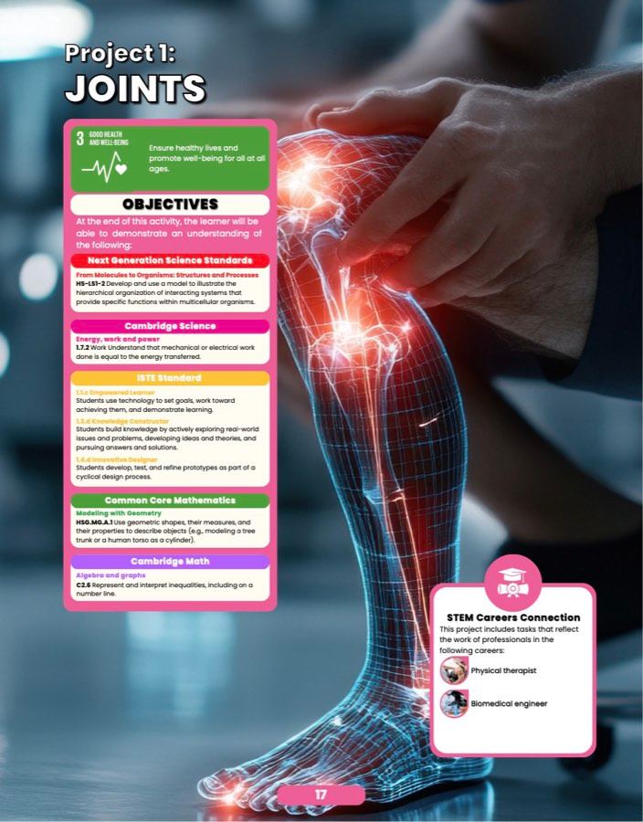 Joints, sample lesson page 1