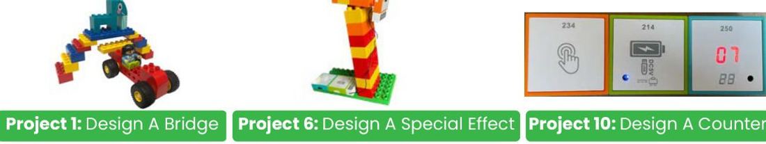 Three sample projects from Level 1