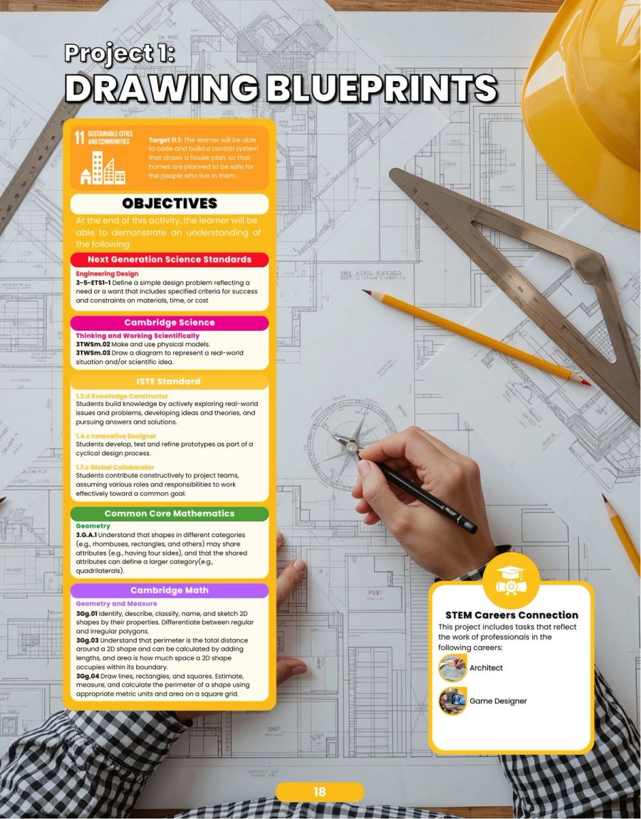 Drawing Blueprints, sample lesson page 1