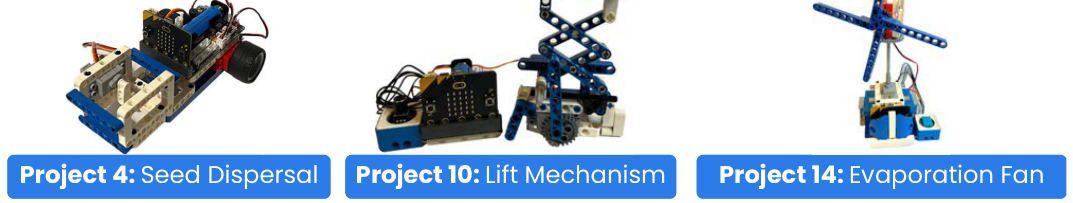 Three sample projects from Level 5