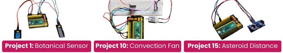 Three sample projects from Level 11