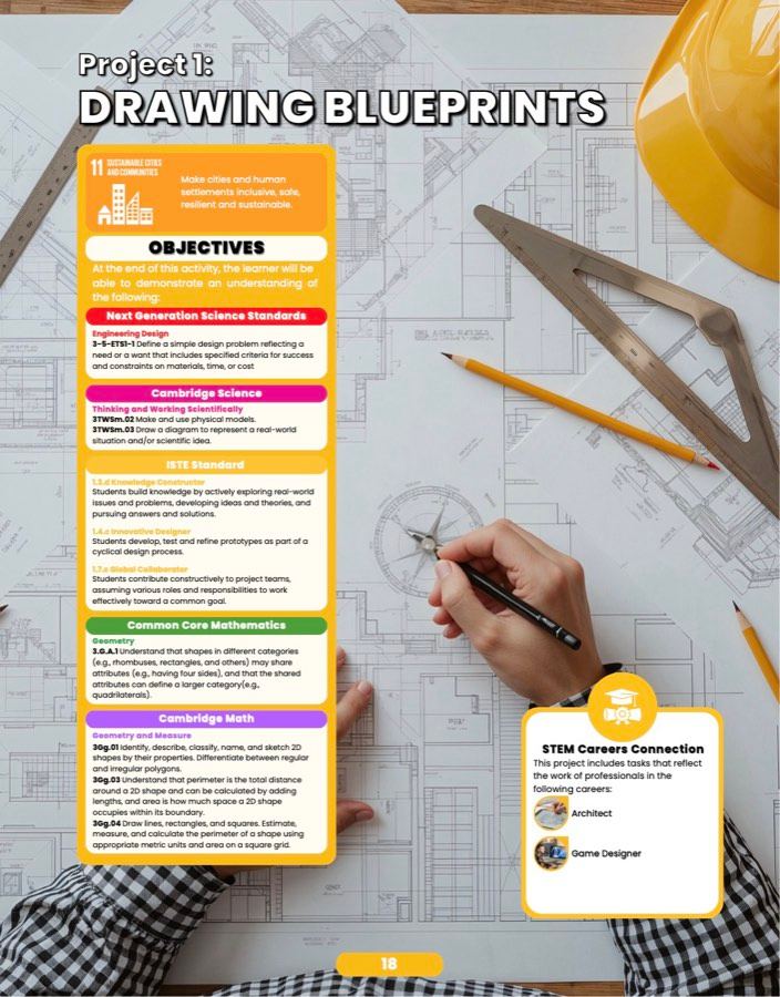 Drawing Blueprints, sample lesson page 1