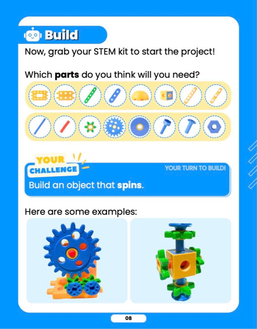 Make It Spin, sample lesson page 3
