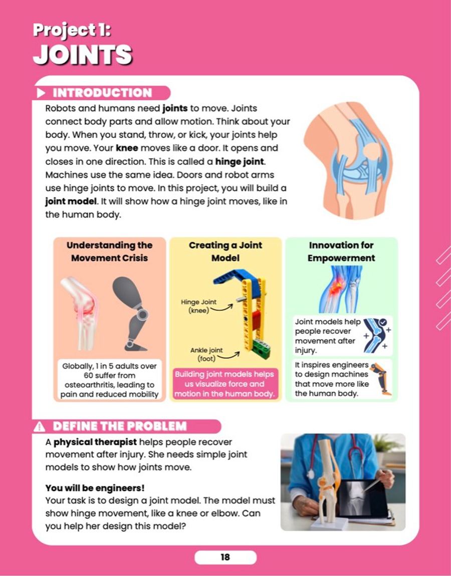 Joints, sample lesson page 2