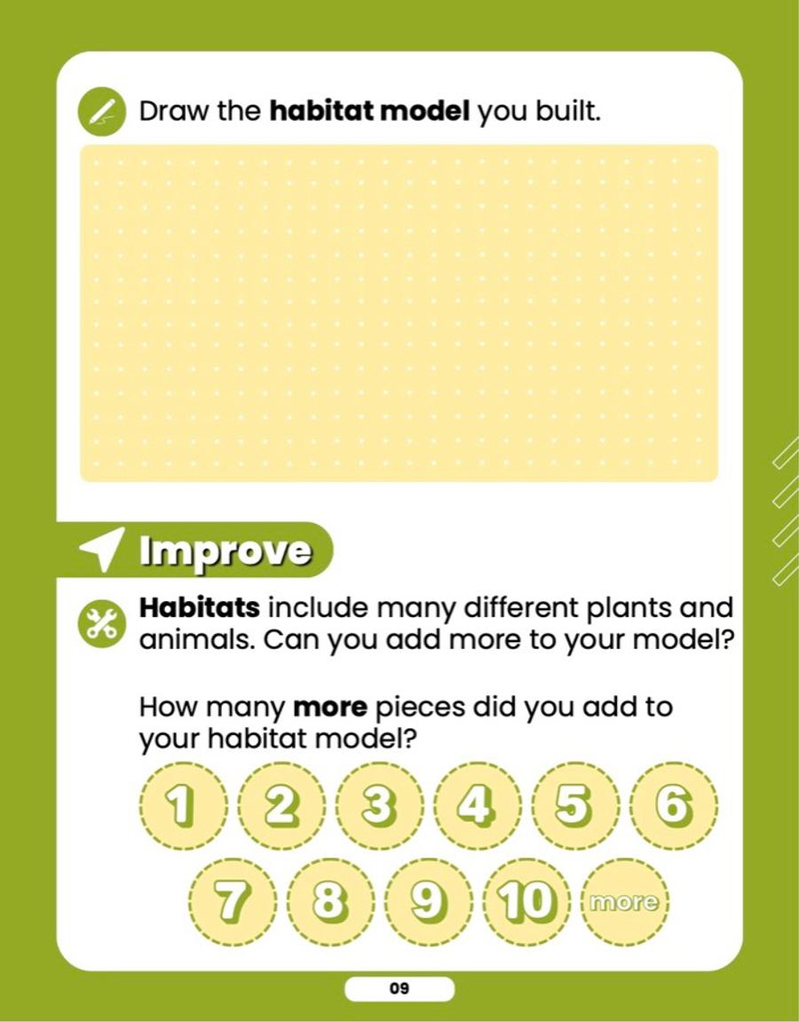 Build a Habitat, sample lesson page 4