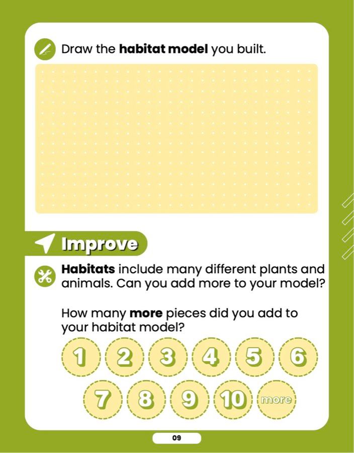 Build a Habitat, sample lesson page 4