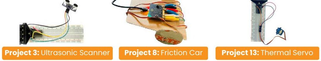 Three sample projects from Level 6