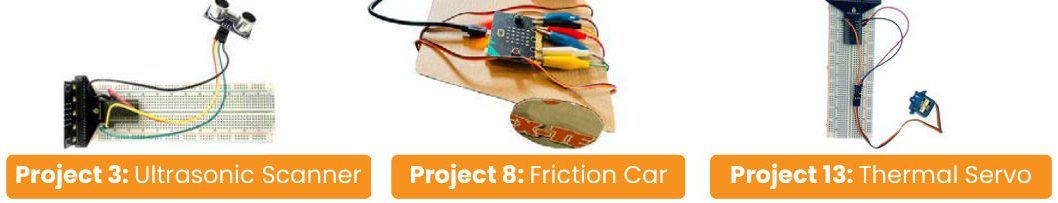 Three sample projects from Level 6