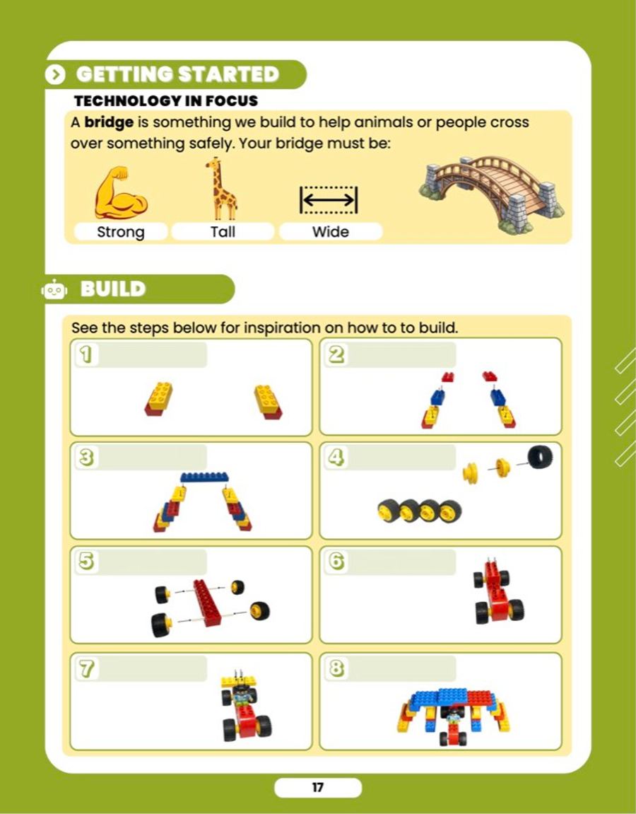 Design a Bridge, sample lesson page 4