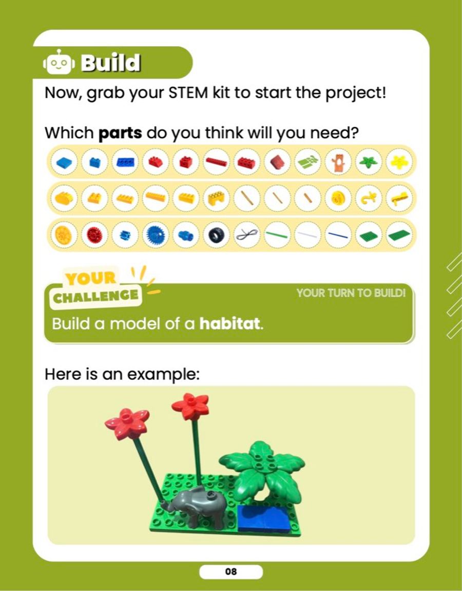 Build a Habitat, sample lesson page 3
