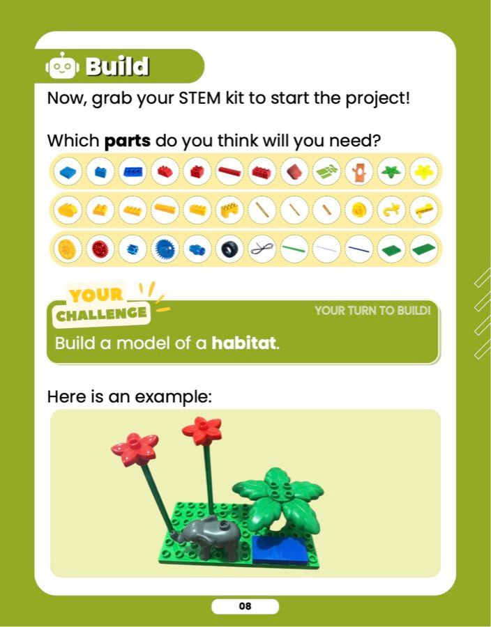 Build a Habitat, sample lesson page 3