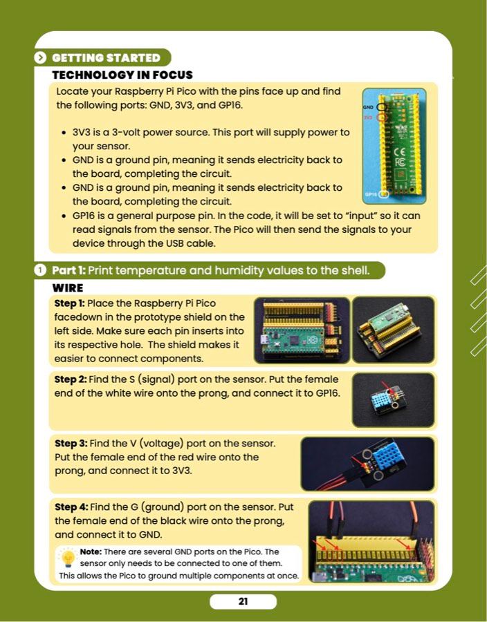 Botanical Sensor, sample lesson page 4