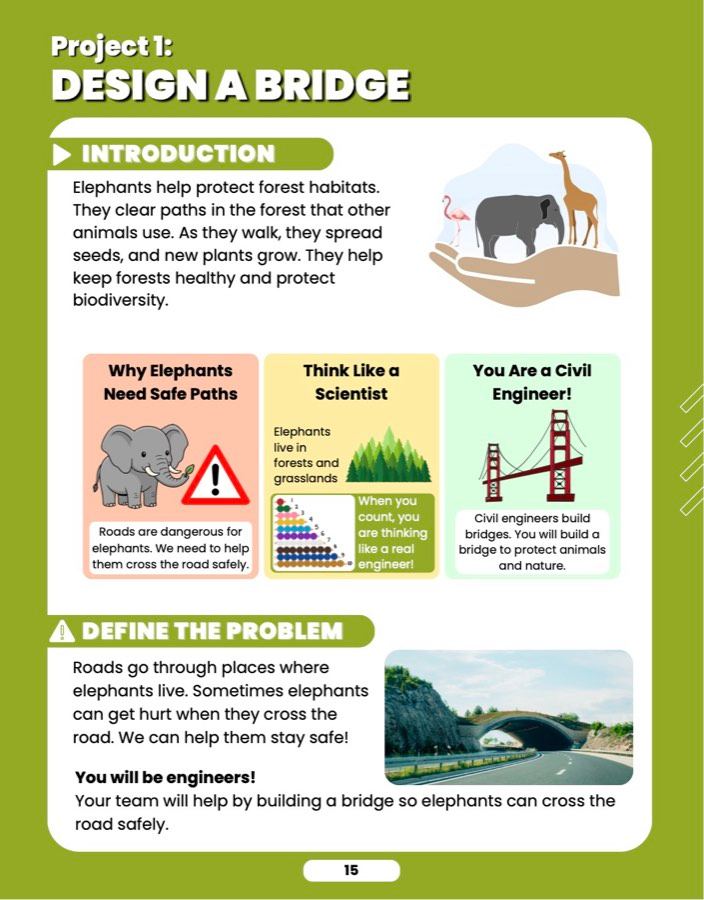 Design a Bridge, sample lesson page 2
