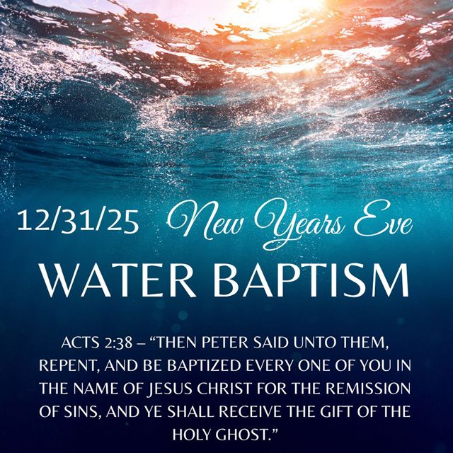 NEW YEARS EVE BAPTISM 2026