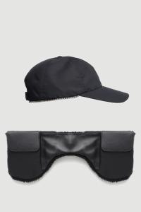 Cap in Nylon with leather ear protection | © Sarah Levy 2025