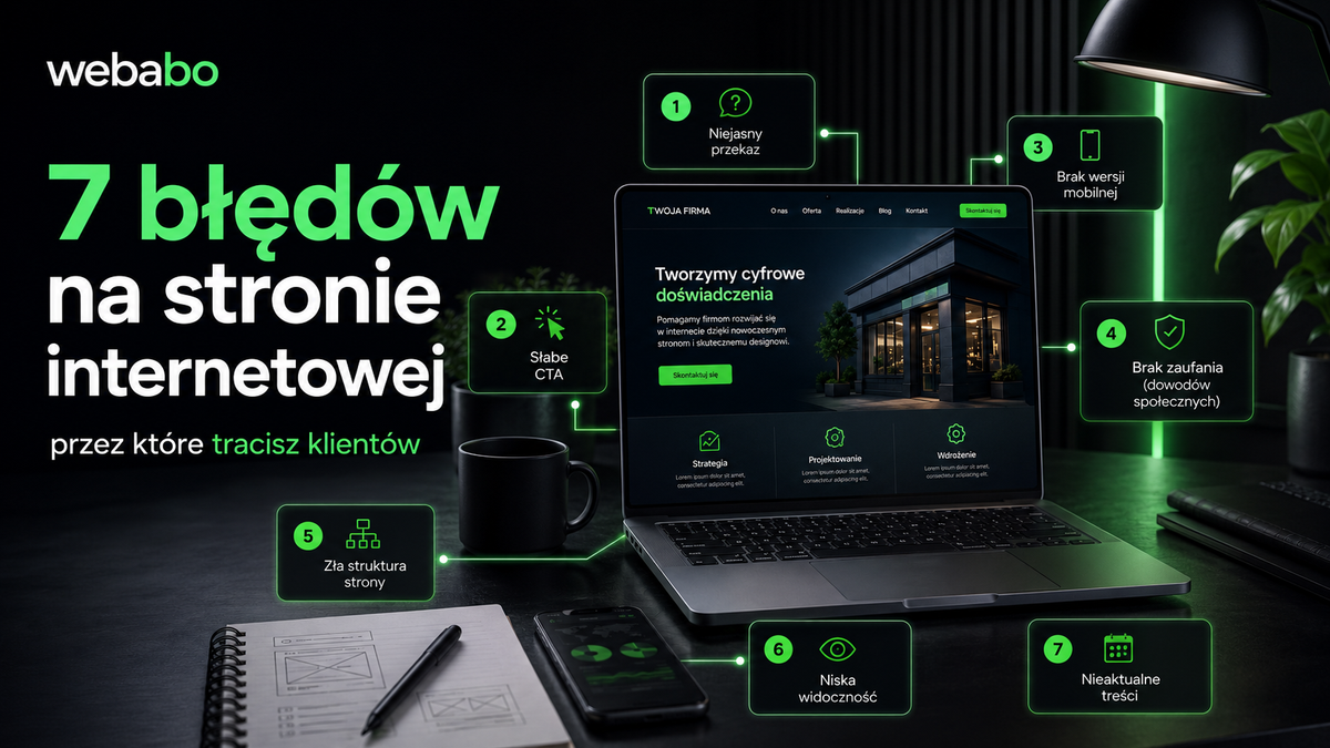 błędy na stronie internetowej
