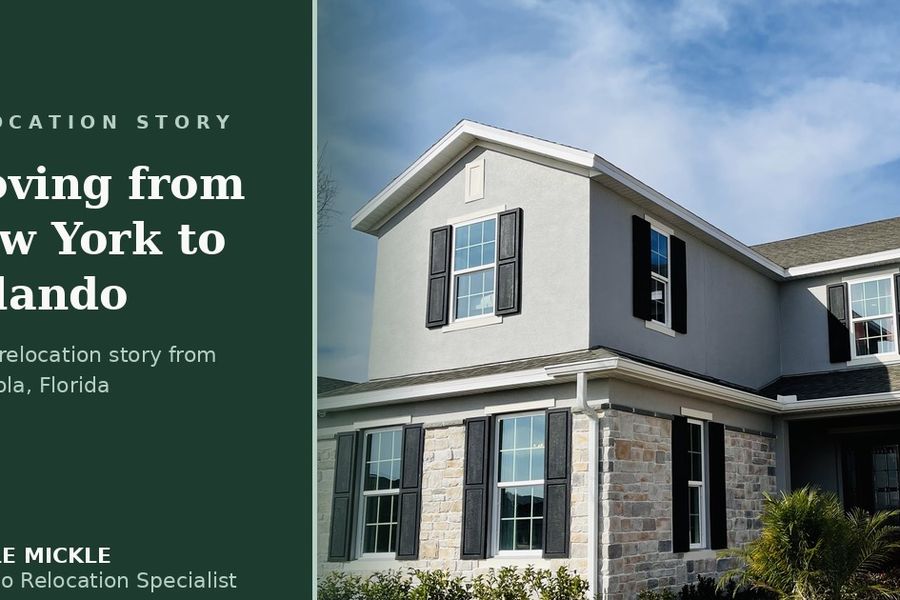 Two-story new construction home in Minneola, Florida featured on a blog post about relocating from New York to Orlando