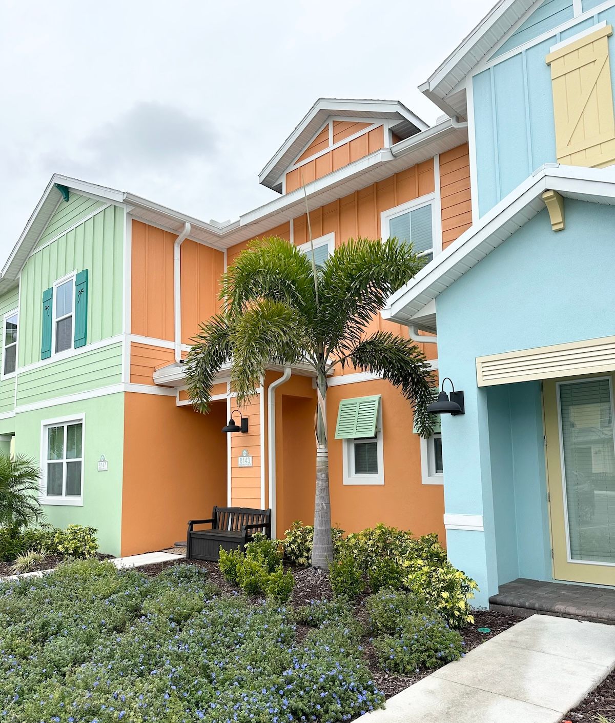 Tropical exterior color palette