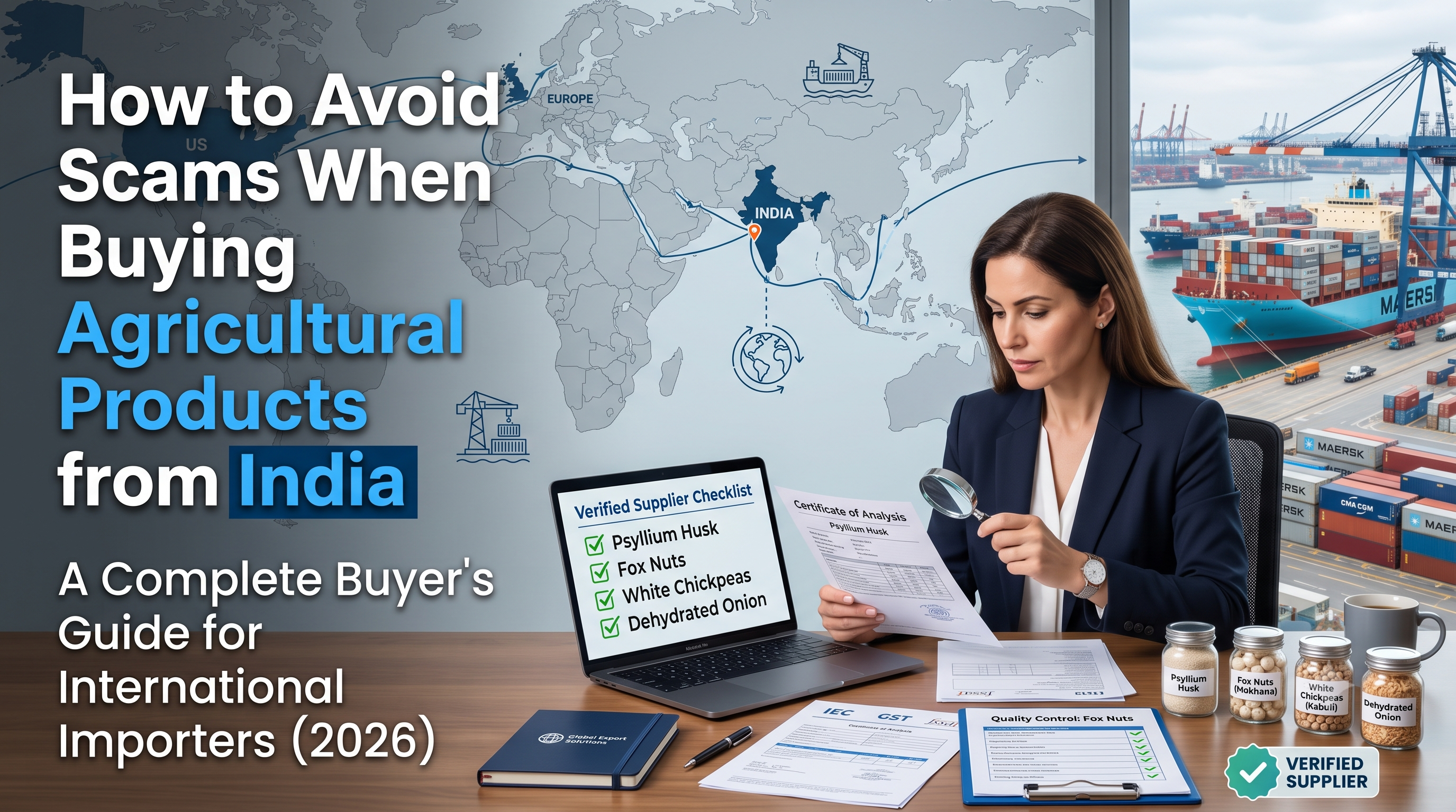 International Buyer Verifying an Agricultural Supplier in India Before Bulk Import