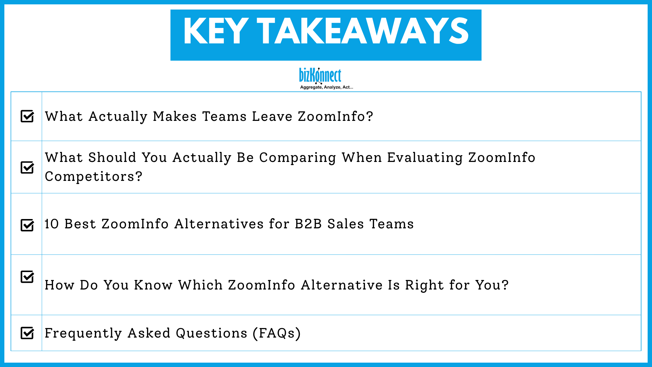 ZoomInfo alternatives summary