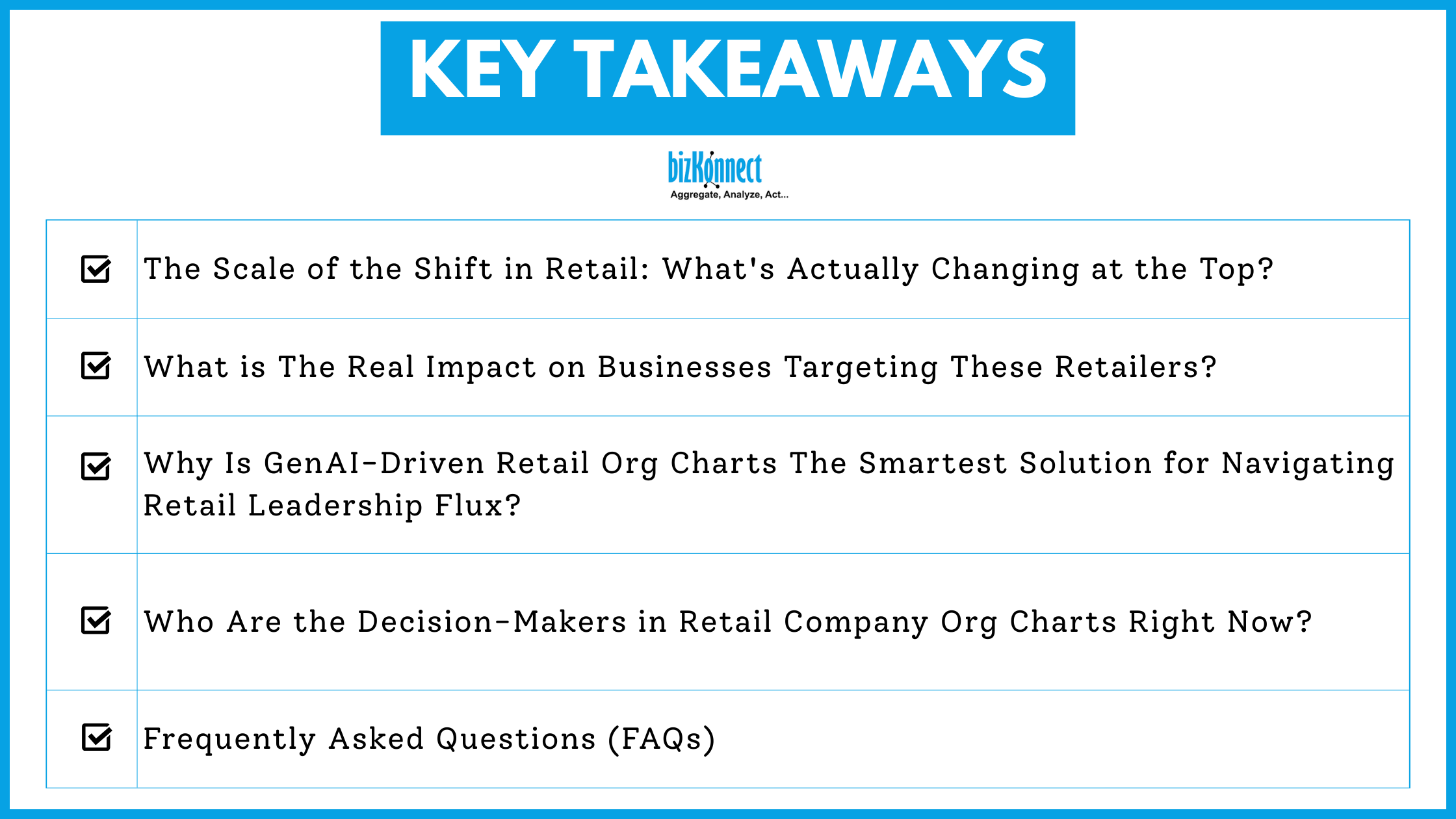 Retail Leadership Key Points