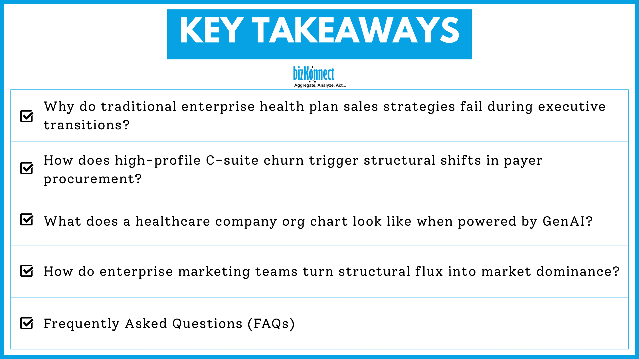 HealthKonnect Key Takeaways