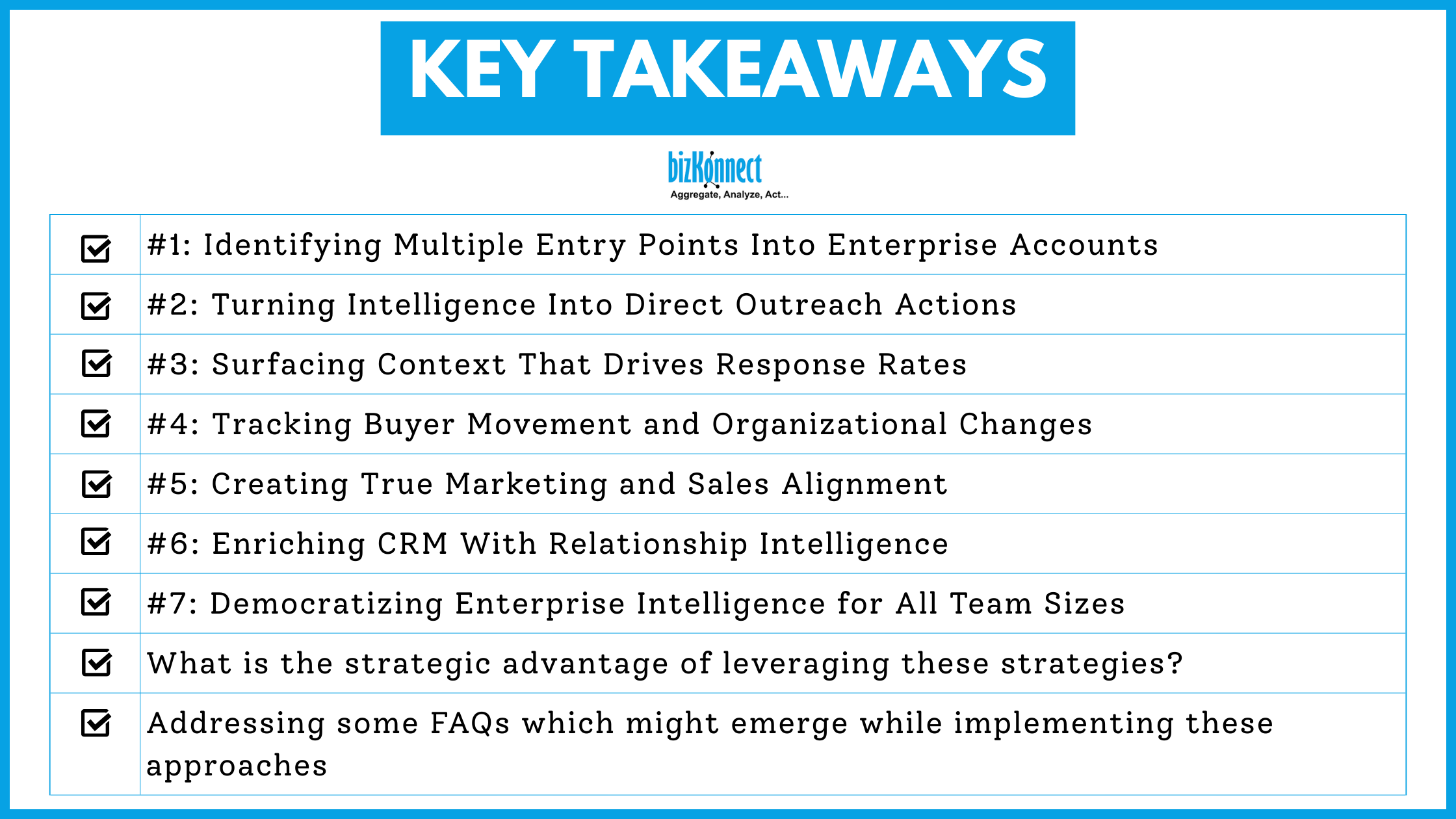 Key takeaways for account maps
