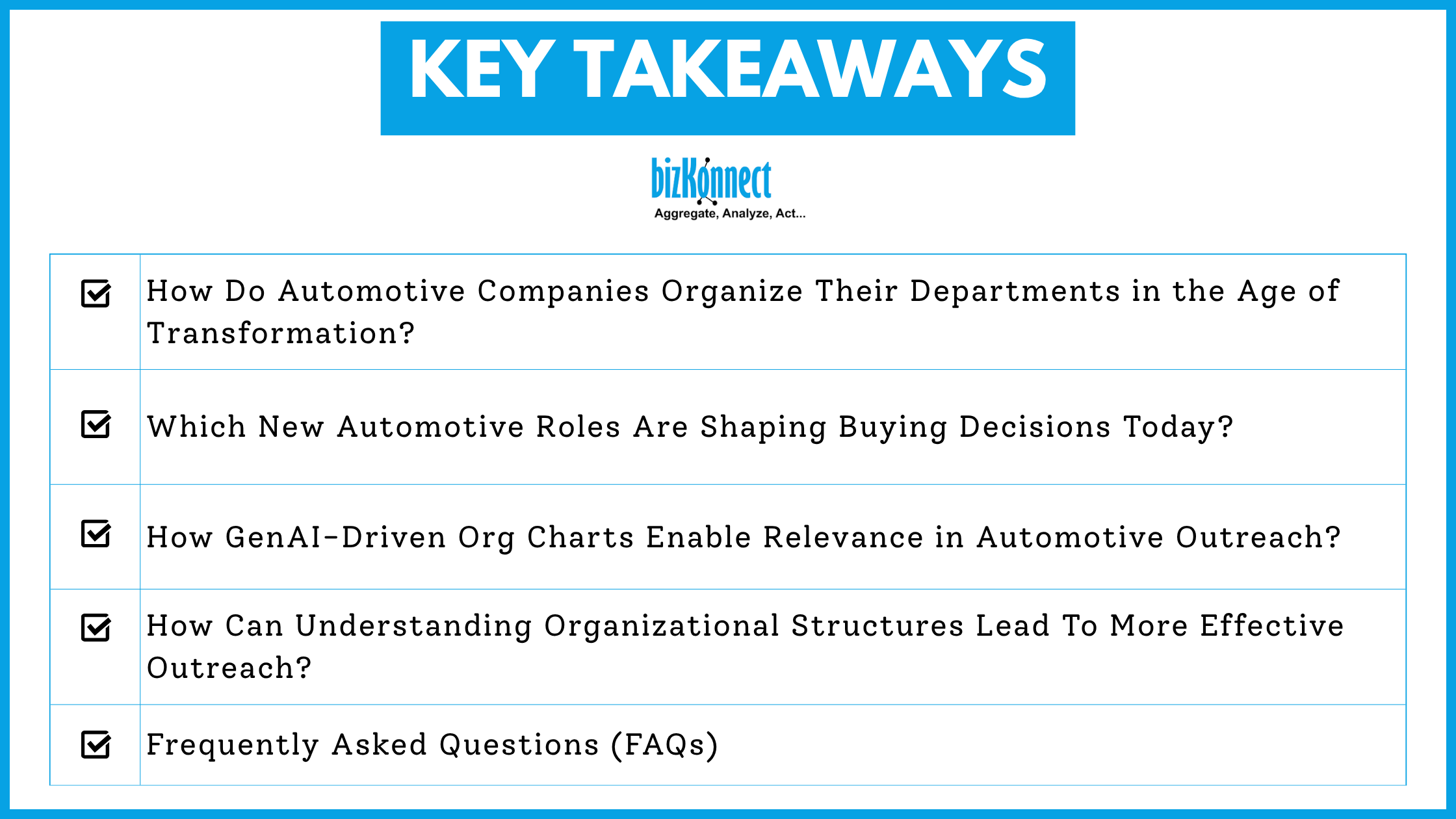 Automotive Outreach Insights