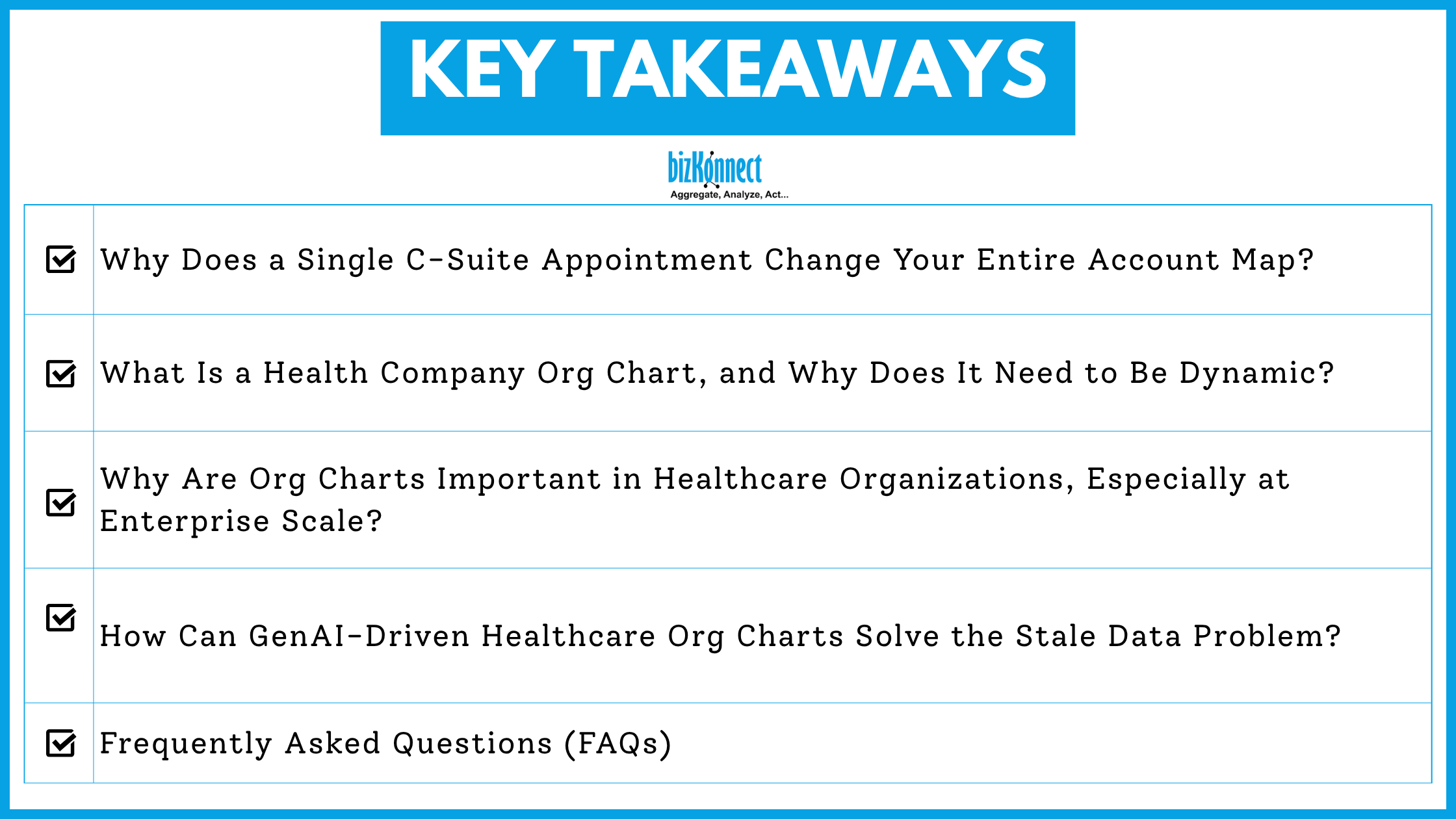 HealthKonnect key takeaways