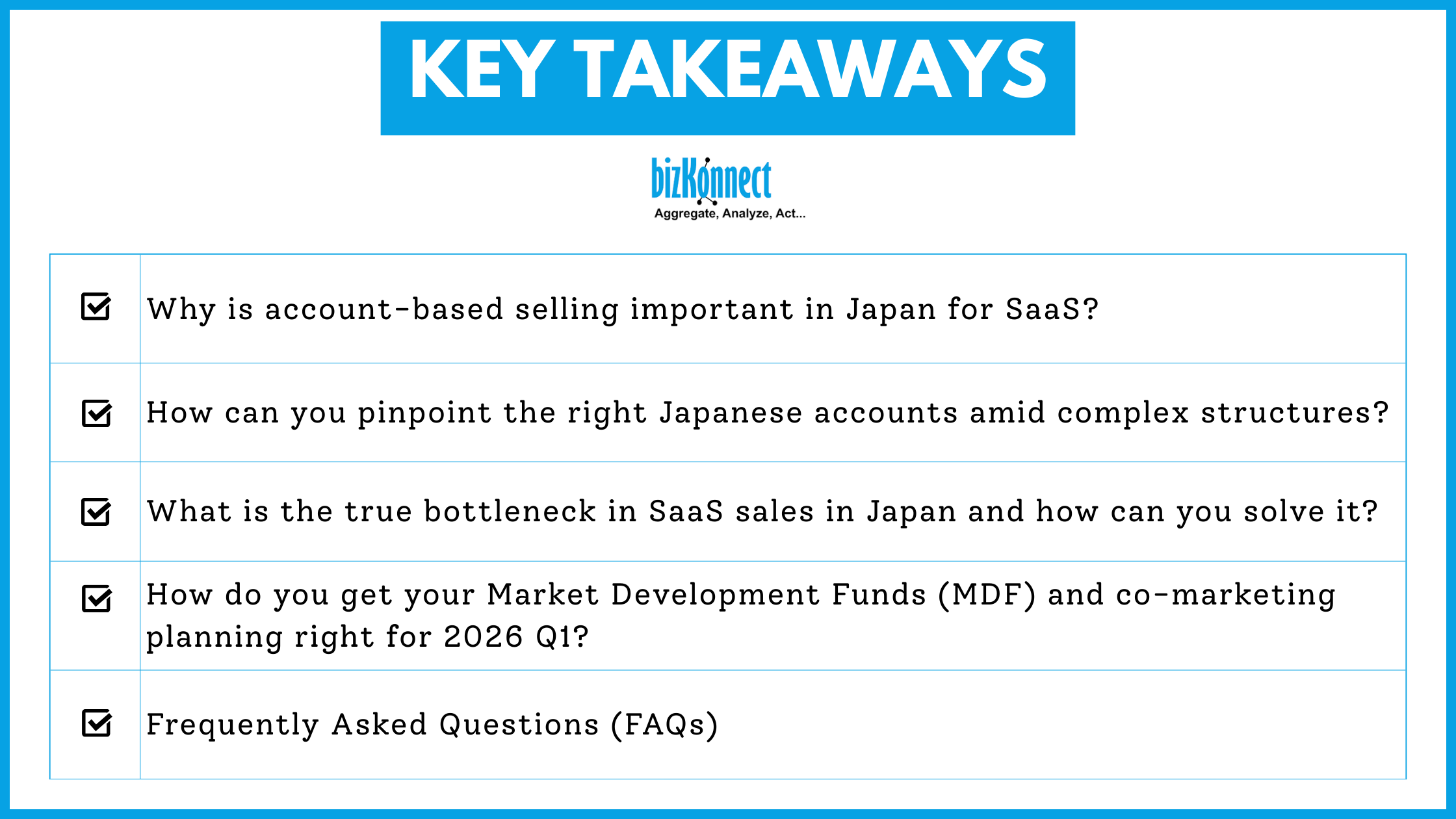 SaaS Japan ABM strategy points