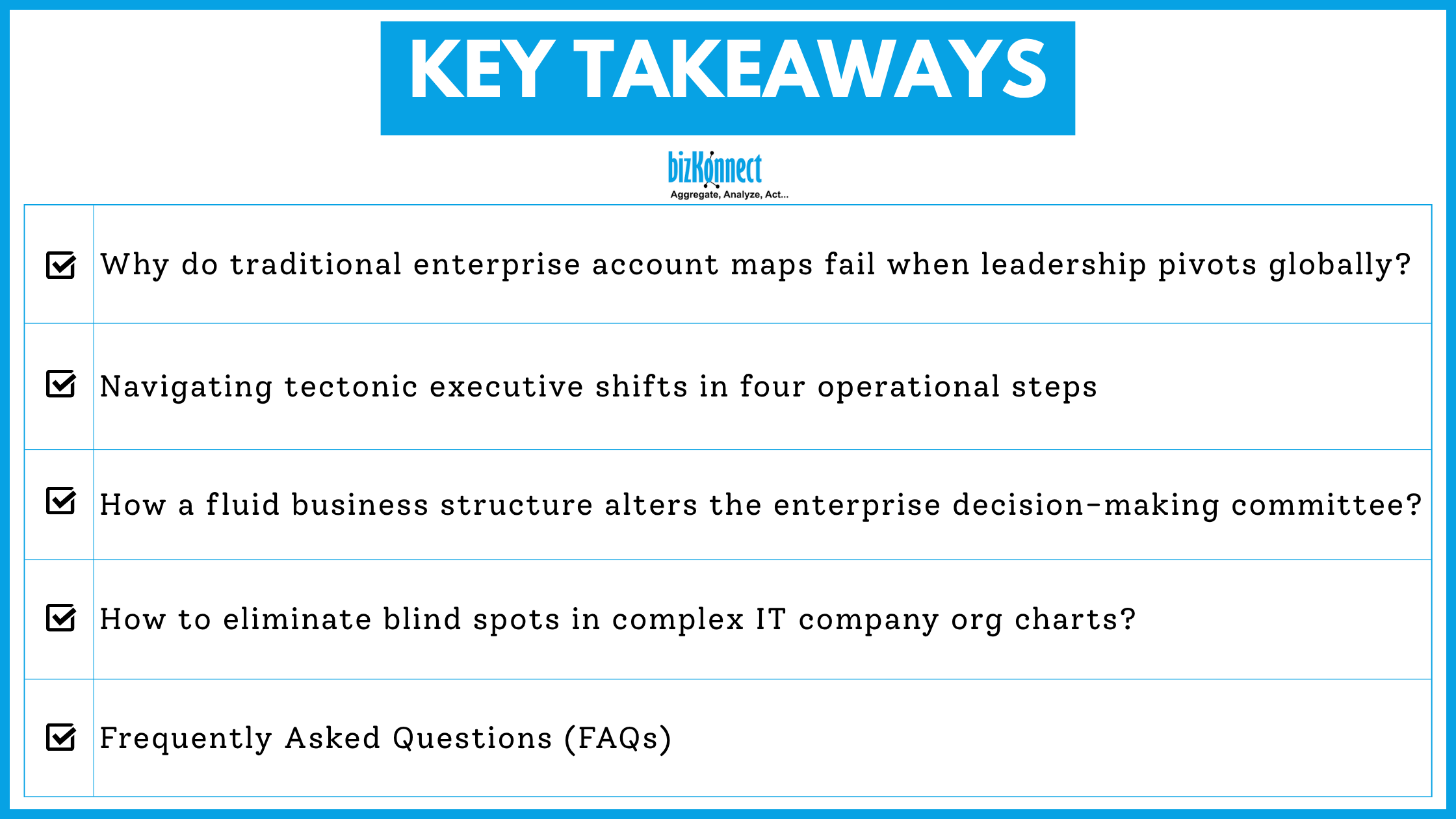 TechKonnect Key Takeaways
