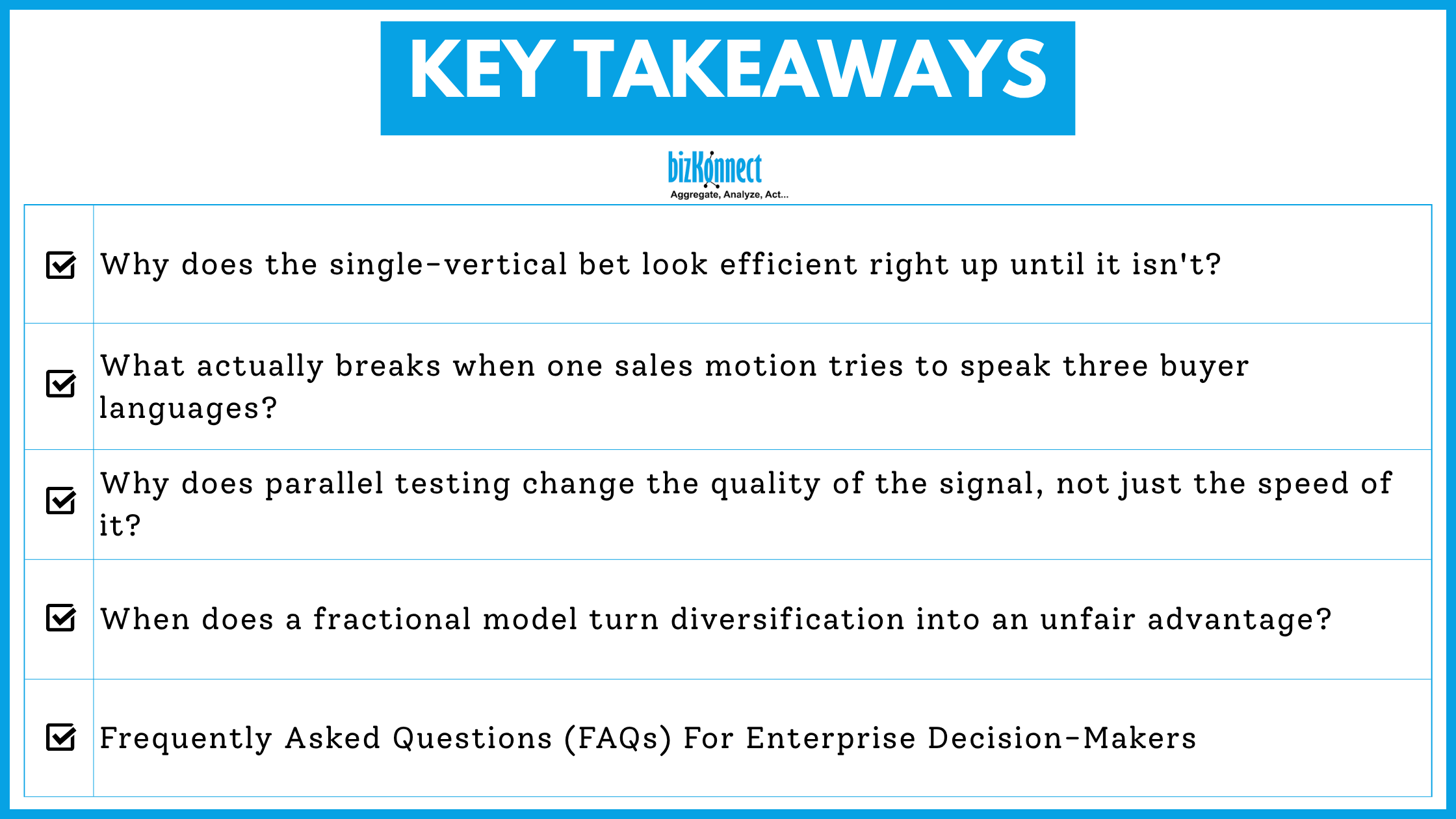 Sales Engine Key Takeaways