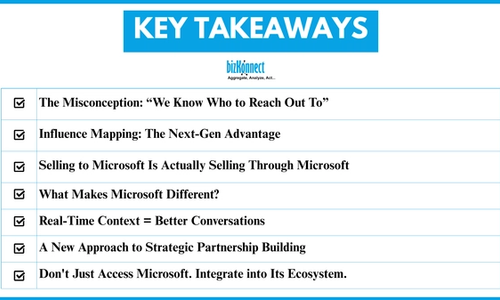 Key takeaways for selling to Microsoft
