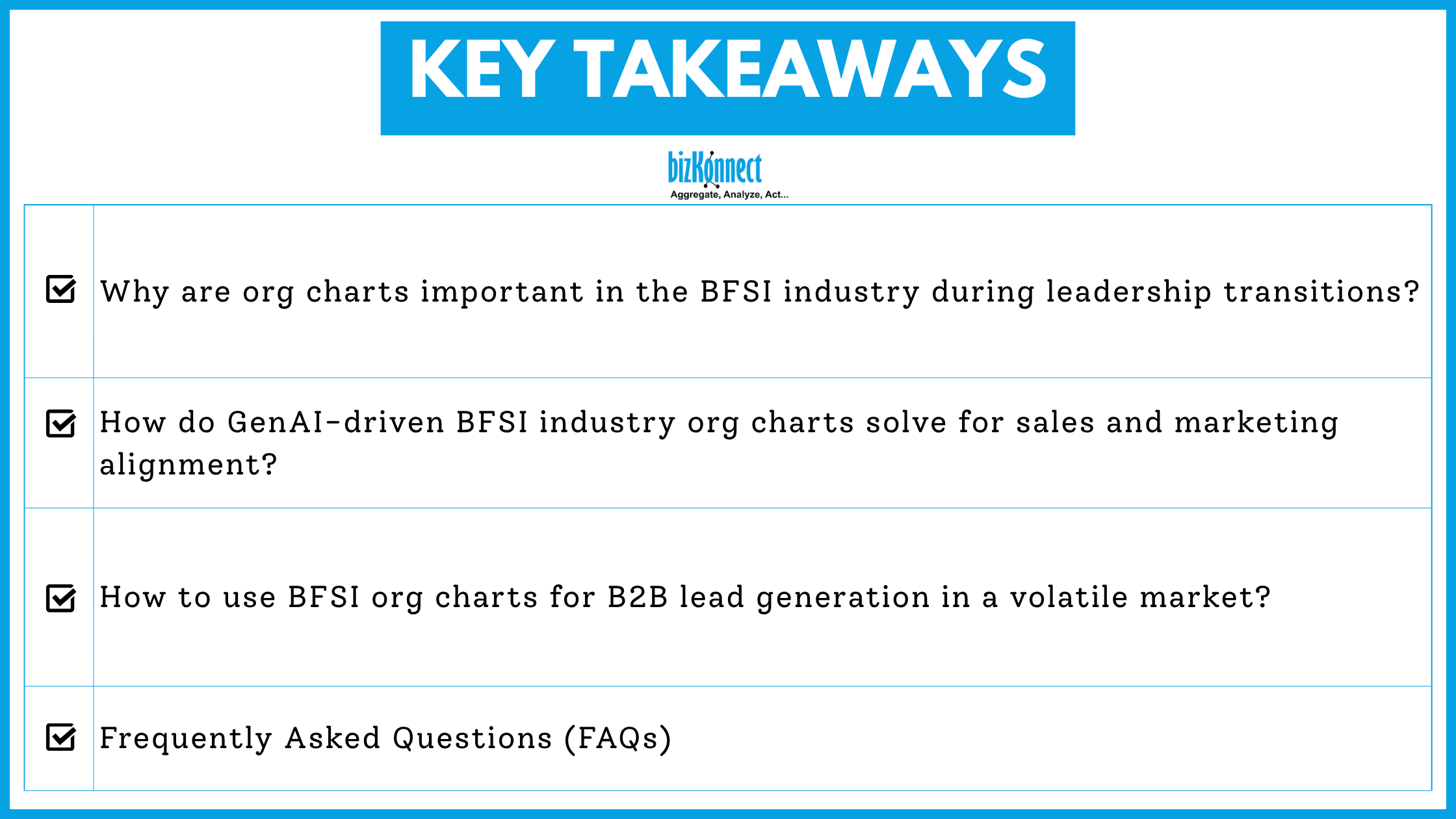 BFSI org charts key insights