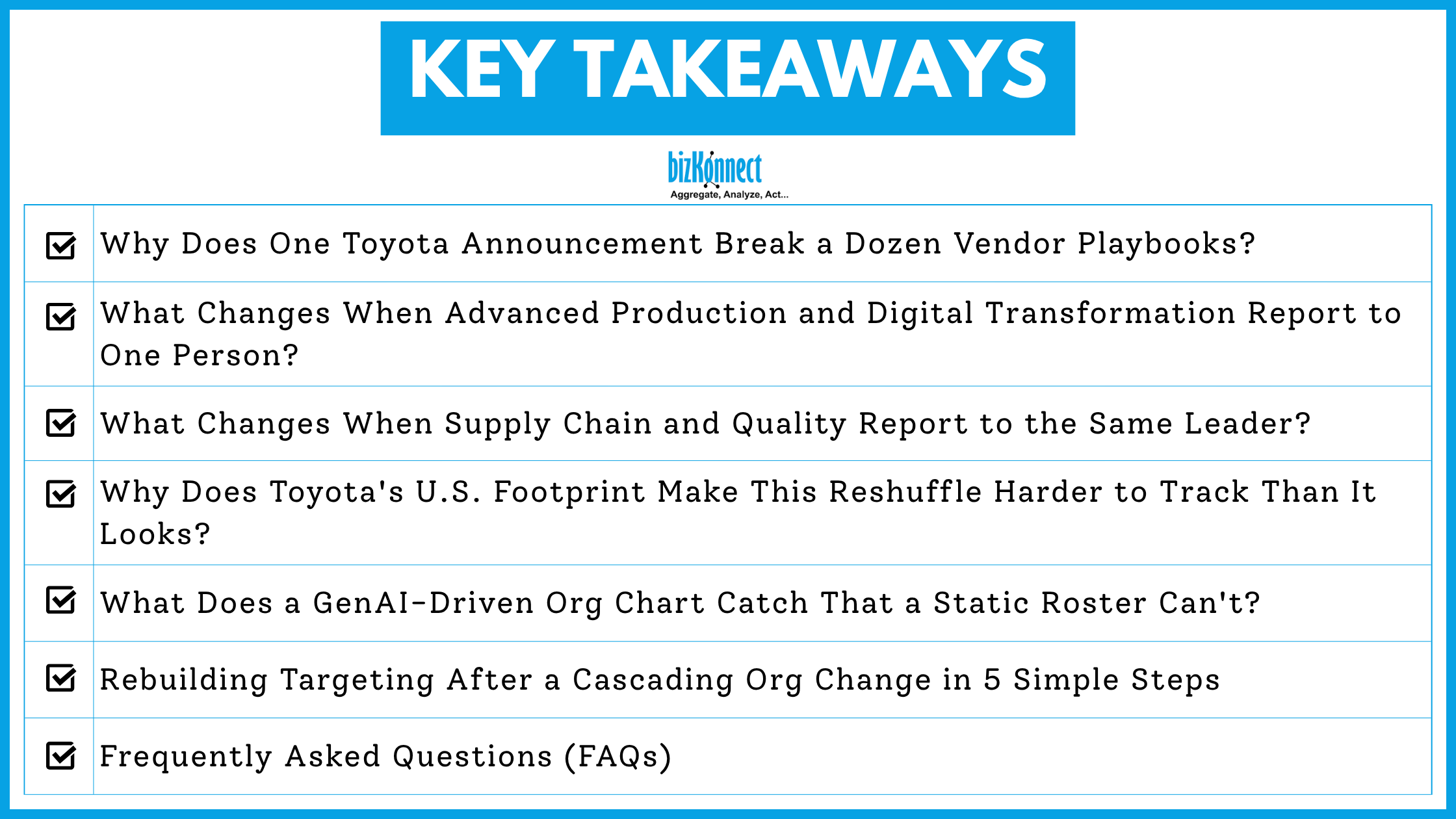 Toyota Org Change Summary