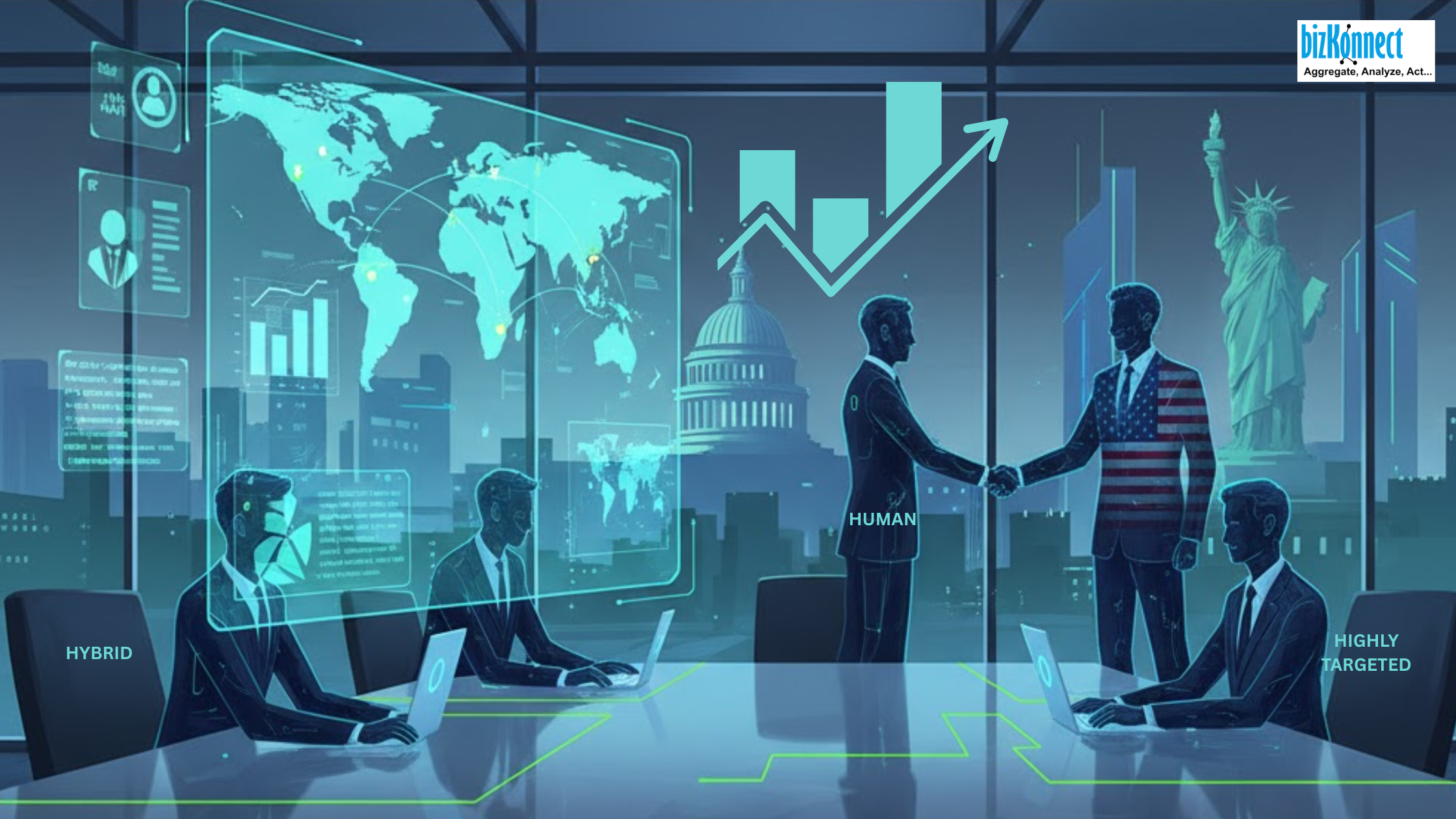 AI-driven US market graphic