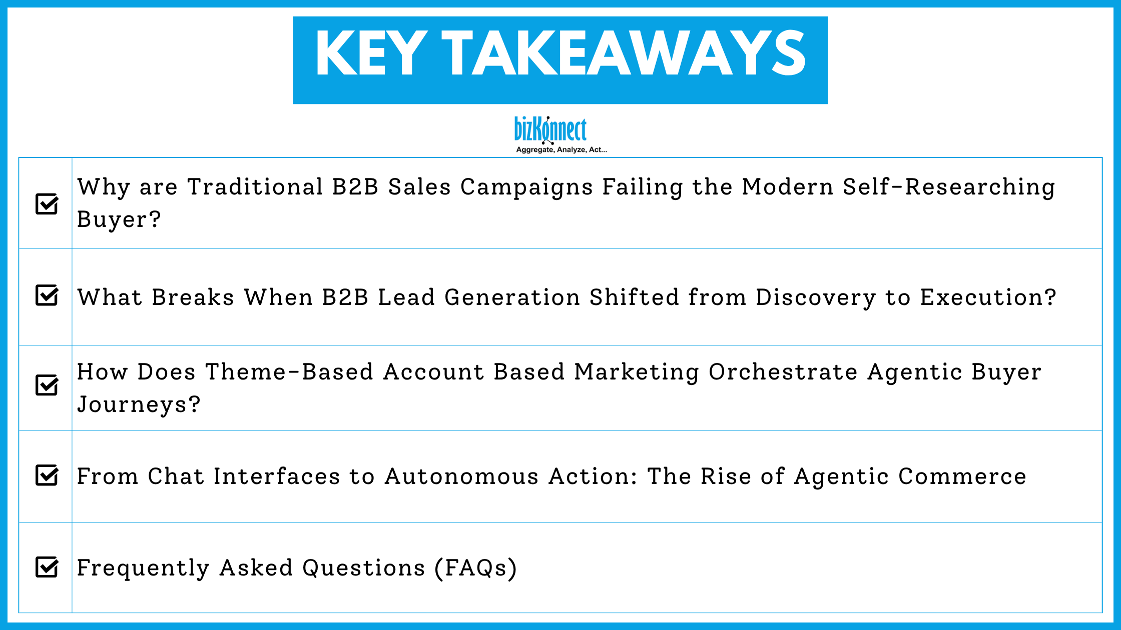 B2B campaign key takeaways