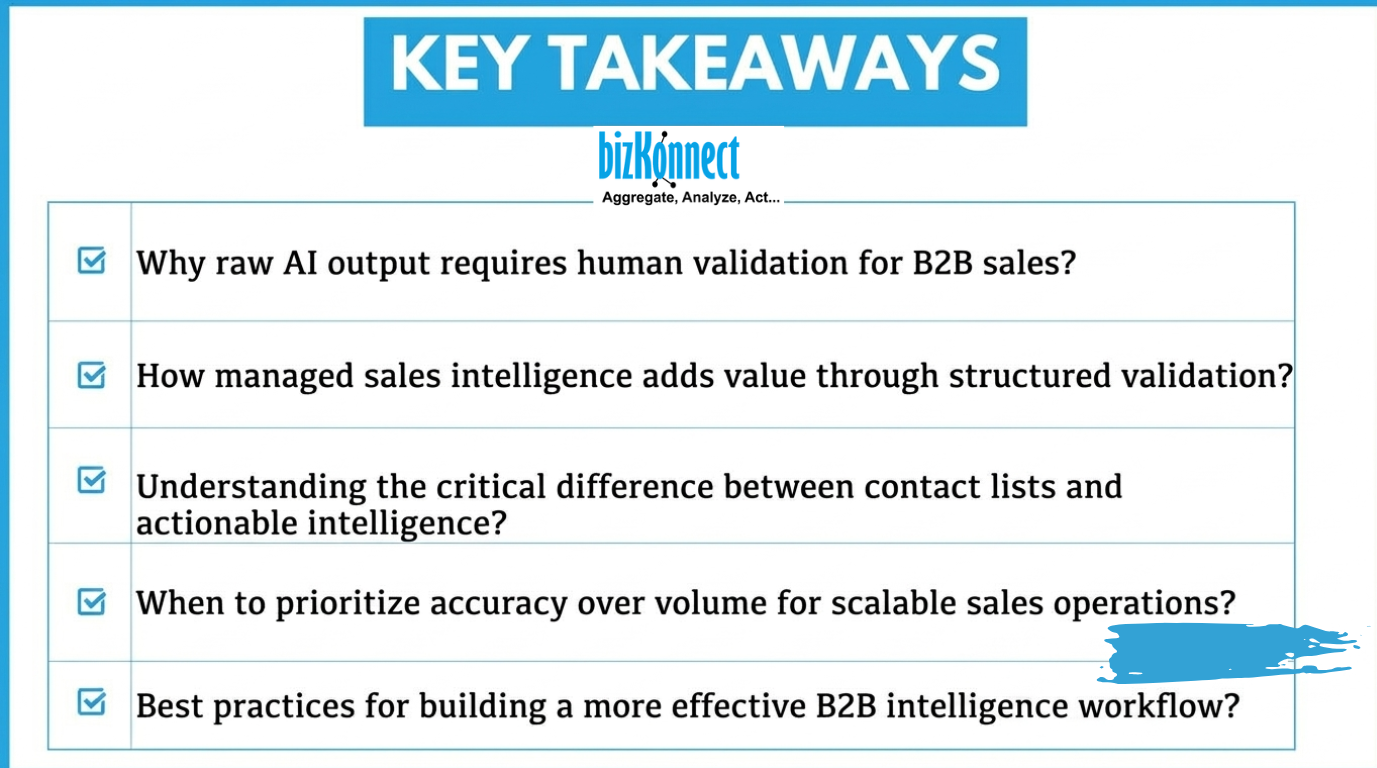 B2B sales intelligence takeaways