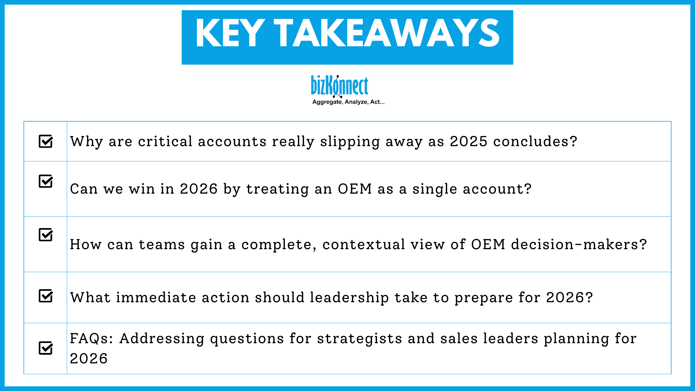 Key takeaways OEM strategy2026