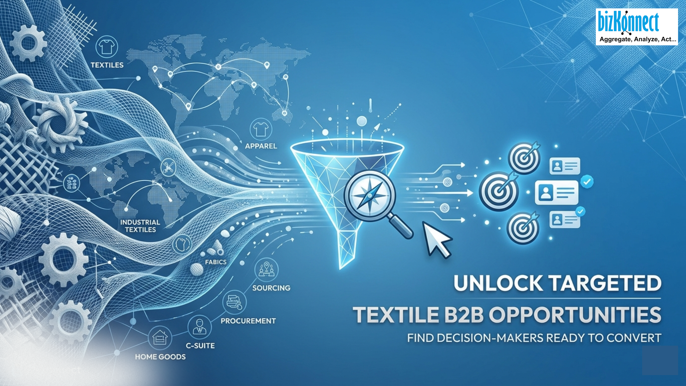 Targeted textile B2B leads funnel