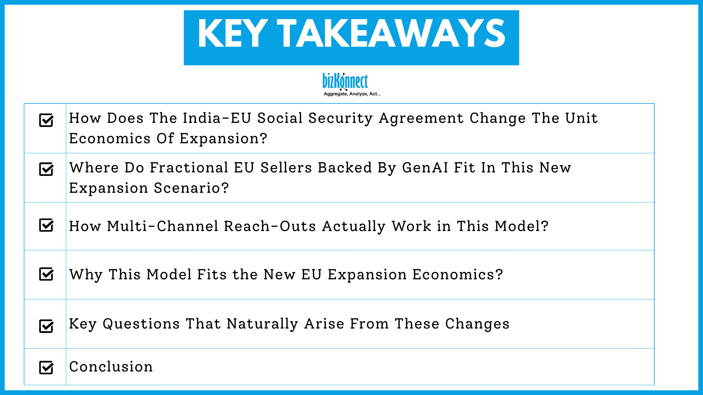 India EU Expansion Key Takeaways