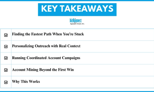 Key takeaways checklist for account campaigns
