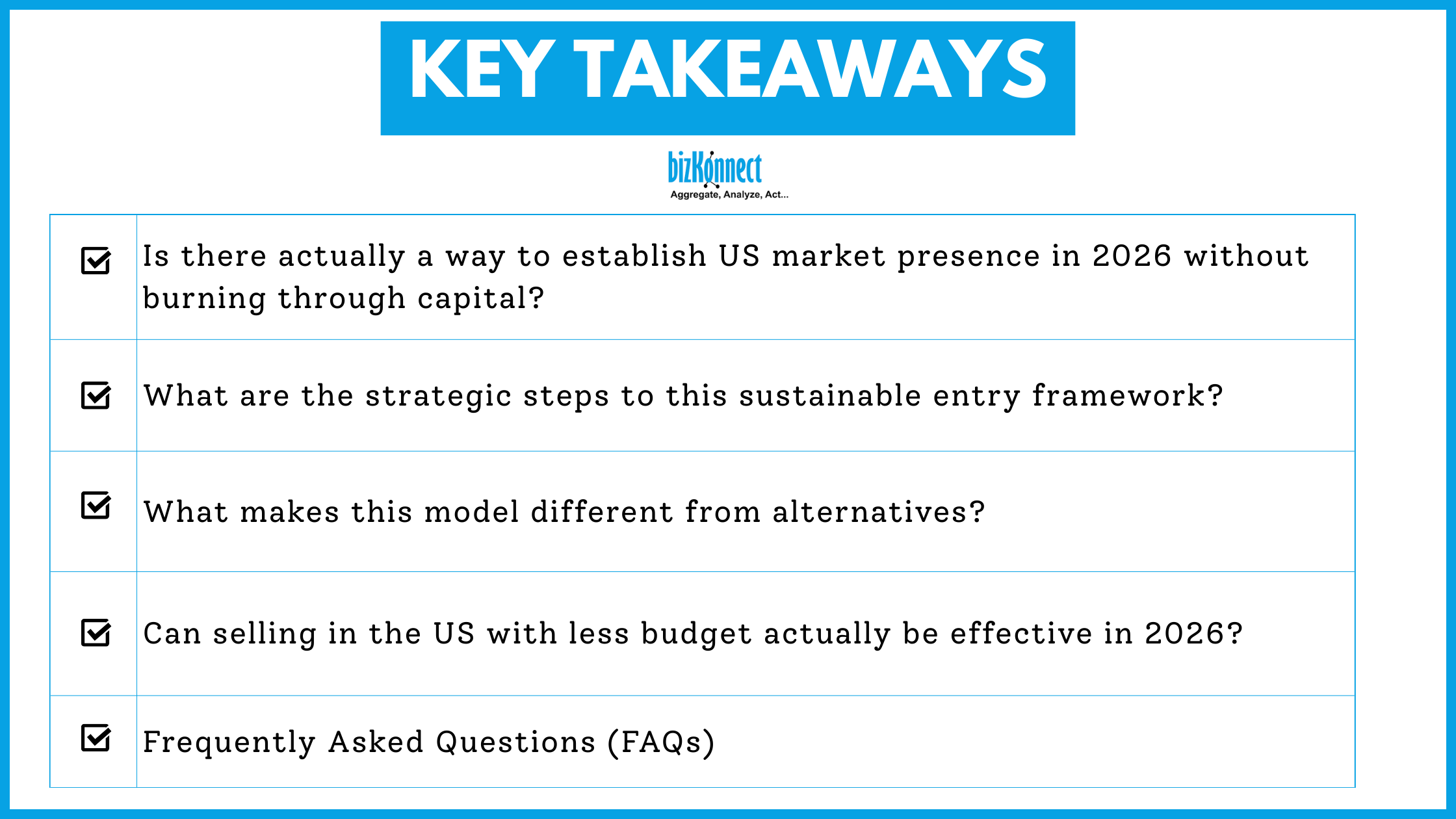 US market entry FAQs 2026